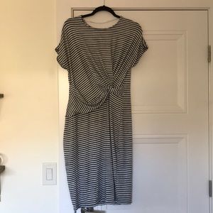 Striped fitted dress